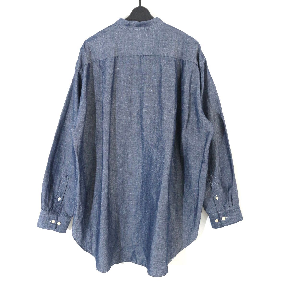 WEWILL ウィーウィル 22SS BAND COLLAR DT SHIRT ダンガリーバンドカラーシャツ 2 W-010-5007