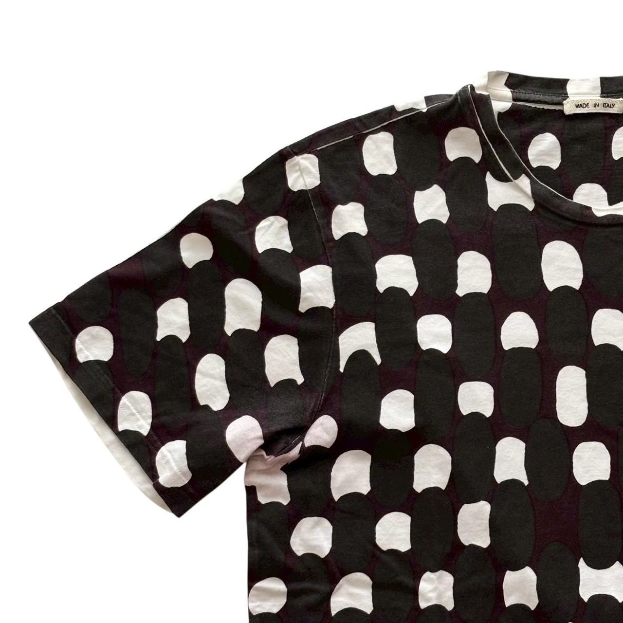 MARNI マルニ プリントTシャツ 白 黒系 ドット シャツ メンズ サイズ48 