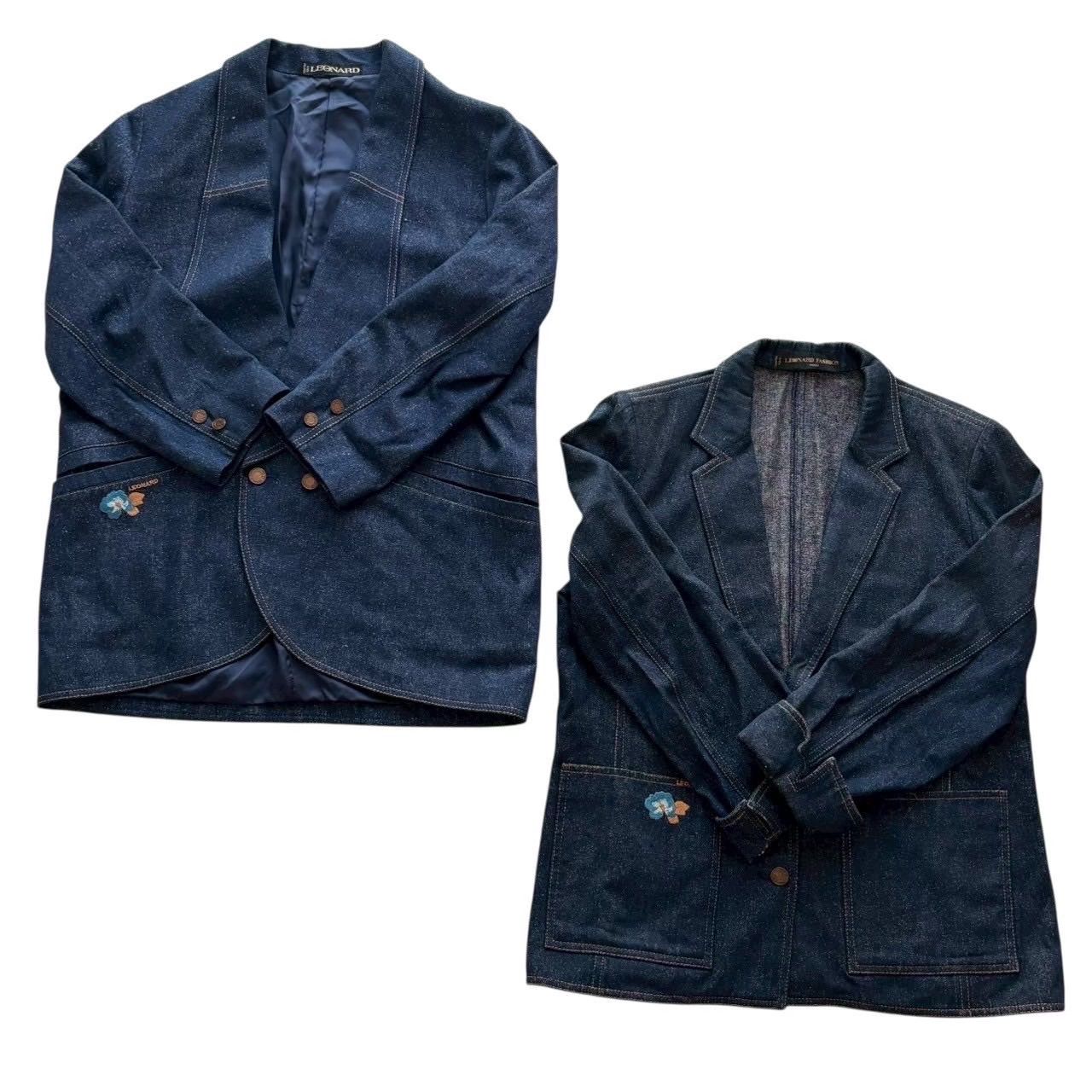 LEONARD レオナール ジャケットセットアップ3着セット 青系 セット