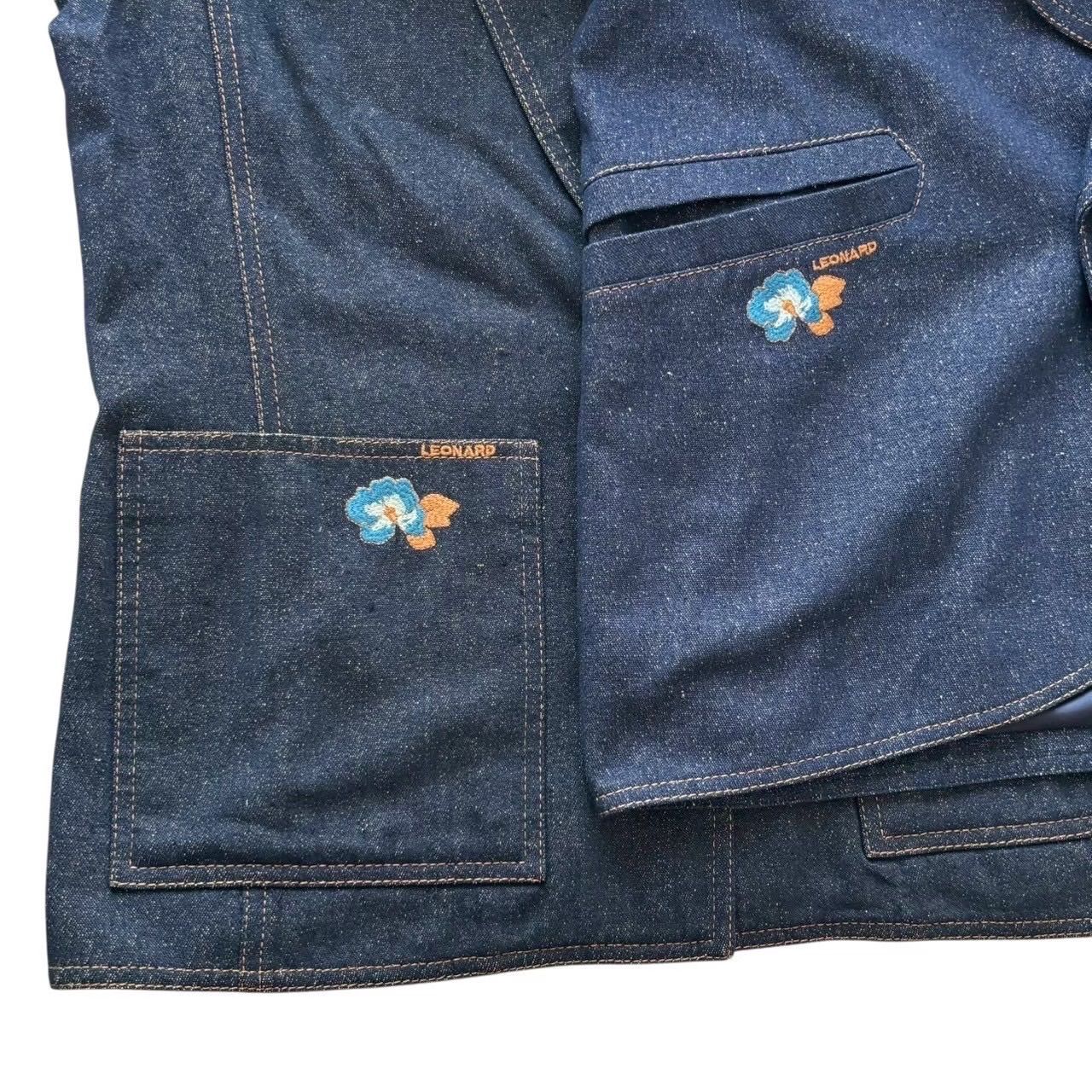 LEONARD レオナール ジャケットセットアップ3着セット 青系 セット