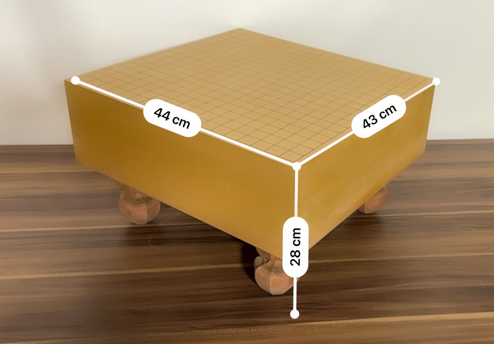 碁盤 本榧 5.7寸 碁石付きセット 桐カバー及び桐碁笥箱付き K2467