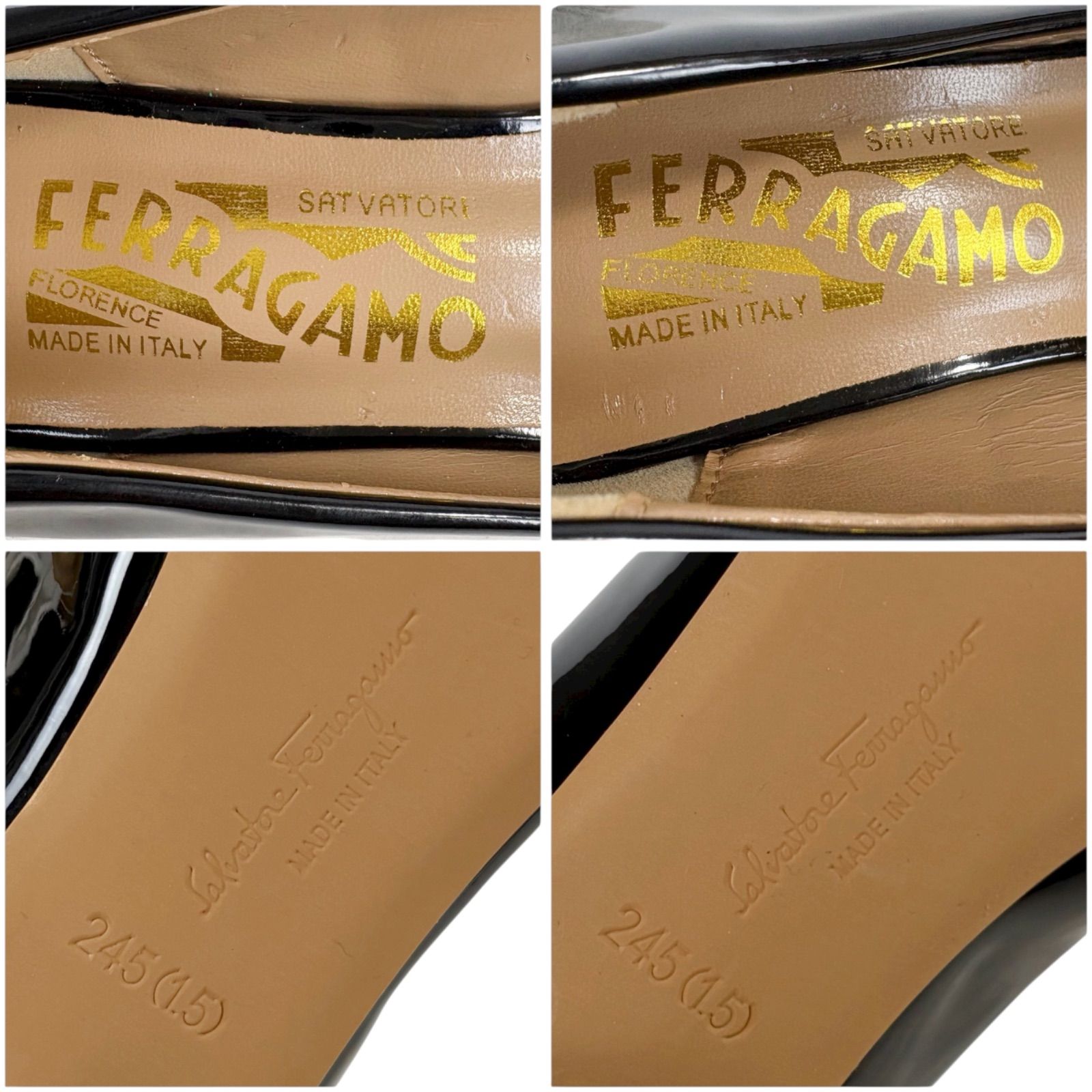 パテントレザー ブラック