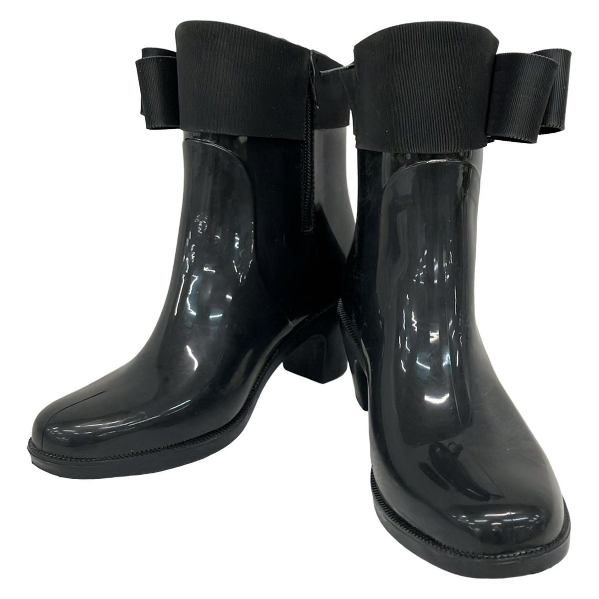 TOCCA(トッカ) レインブーツ L レディース - ダークグレー リボン