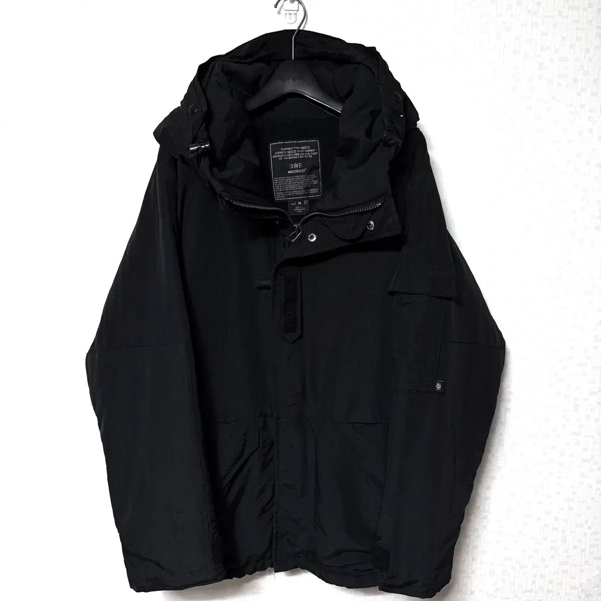 M 95 メデコ ウィンドブレーカー ジップアップ 起毛 ジャケット オーバーサイズ medeco