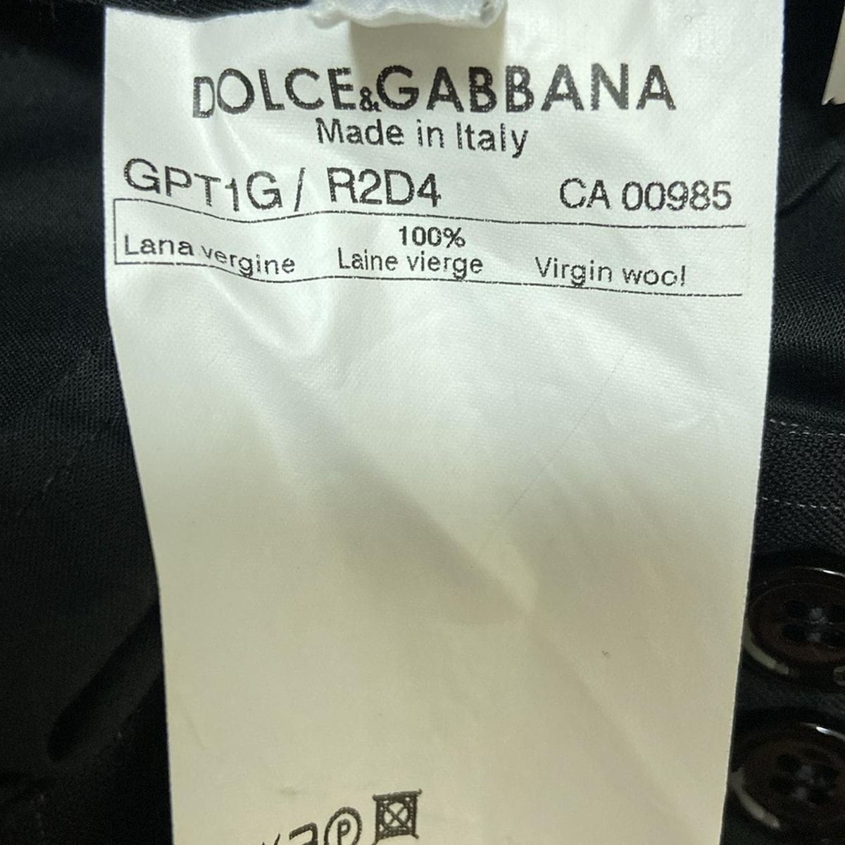 DOLCE-GABBANA ドルチェアンドガッバーナ パンツ サイズ36 S レディース - ダークネイビー×グレー フルレングス|ストライプ DECORATOM_COM_BR