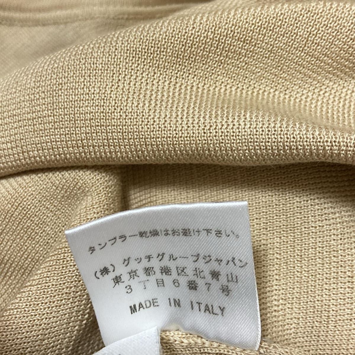 GUCCI(グッチ) 半袖セーター サイズXS レディース - ベージュ クルー