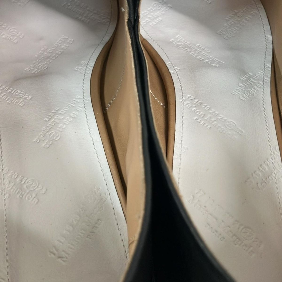  Maison Margiela メゾンマルジェラ ローファー 38 レディース - 黒 ステッチ|モカシン レザー ローファー 革靴 靴