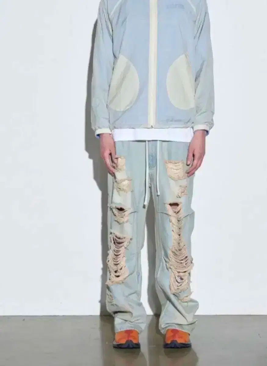 スカルプター ダメージ Indigo デニム ライトブルー DECORATOM_COM_BR