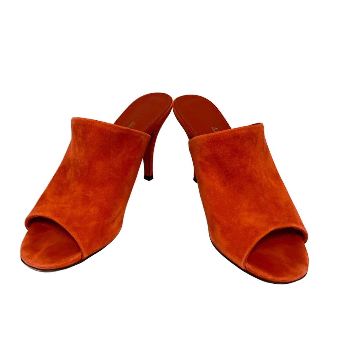 SalvatoreFerragamo サルバトーレフェラガモ ミュール 81 2 D レディース JANINE オレンジレッド オープントゥ ガンチーニ