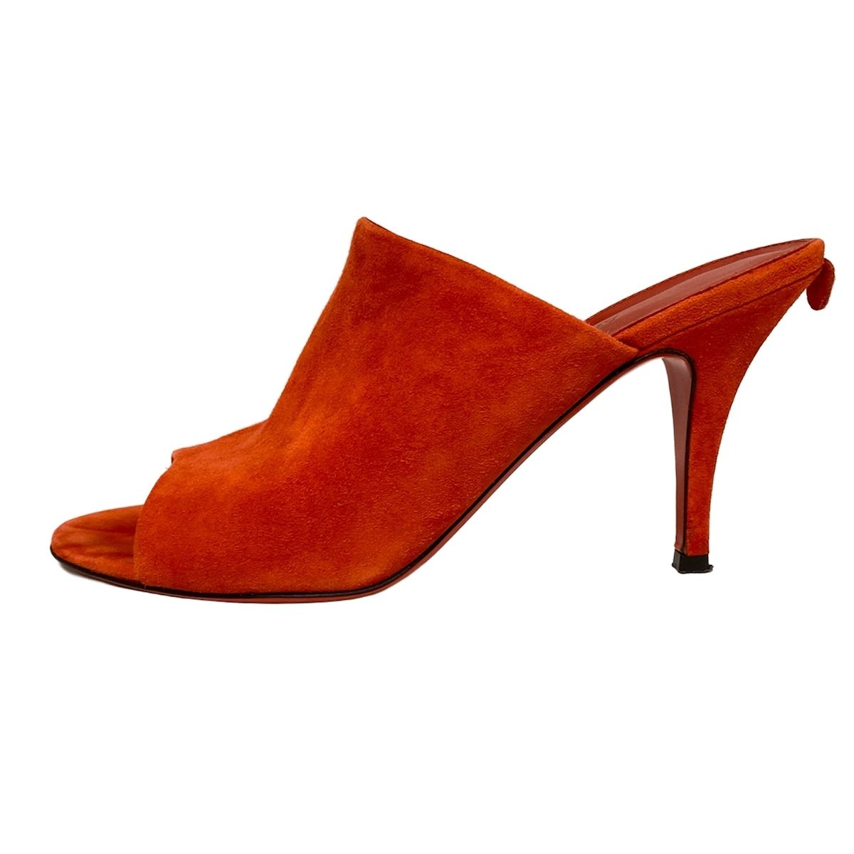 ラン様戦SalvatoreFerragamo  ミュール 22.5 Salvatore Ferragamo エナメルレザー オープントゥ ミュール (すべての