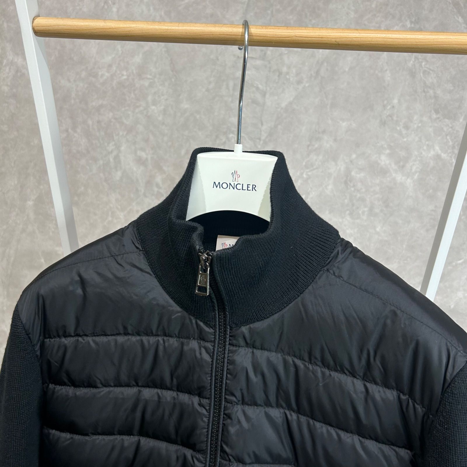 極美品】 MONCLER モンクレールハイブリッドダウンニット