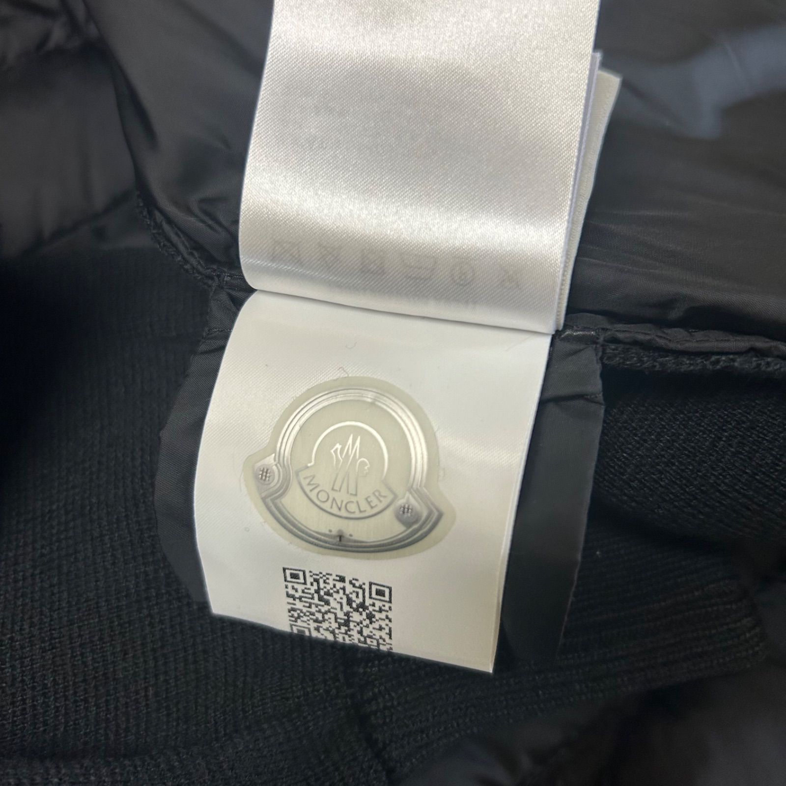 極美品】 MONCLER モンクレールハイブリッドダウンニットジャケット黒S