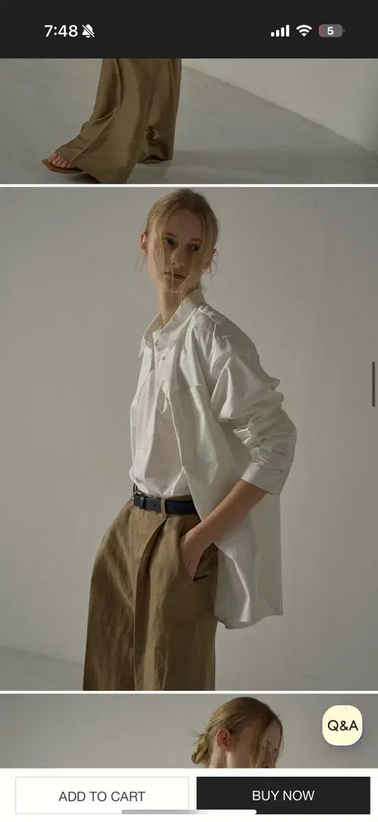 FACADE PATTERN オーバーサイズ コットン シャツ