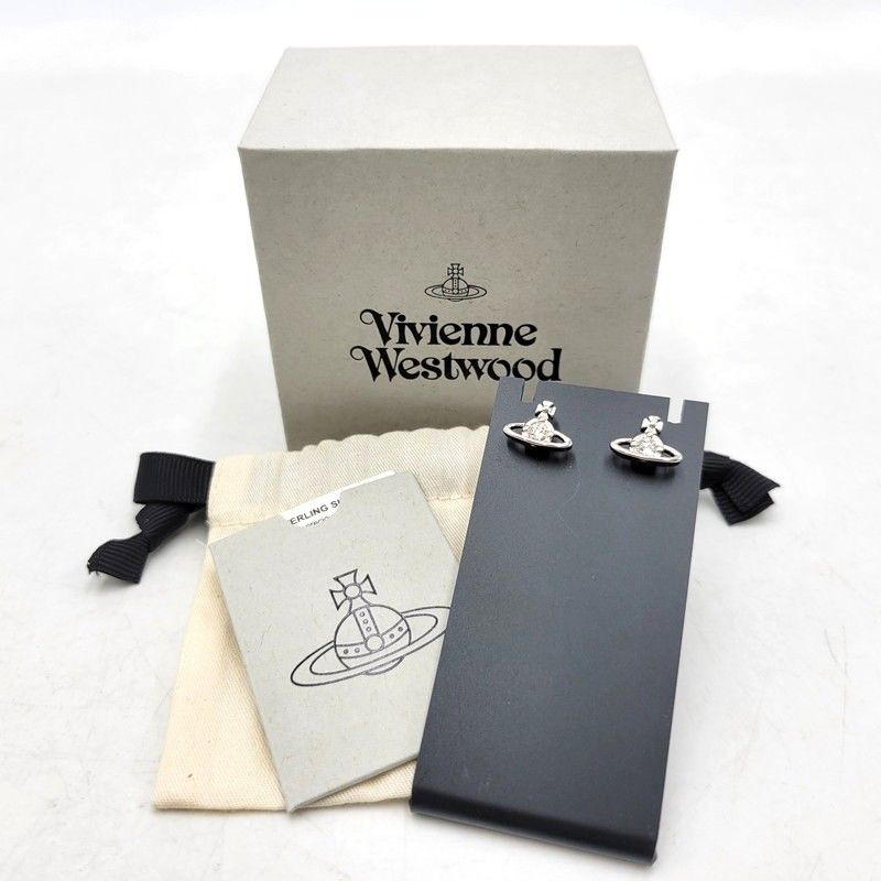 品 Vivienne Westwood ヴィヴィアンウエストウッド NANO SOLITAIRE EARRINGS ナノ ソリティア ピアス アクセサリー 192-251106-as-13-izu