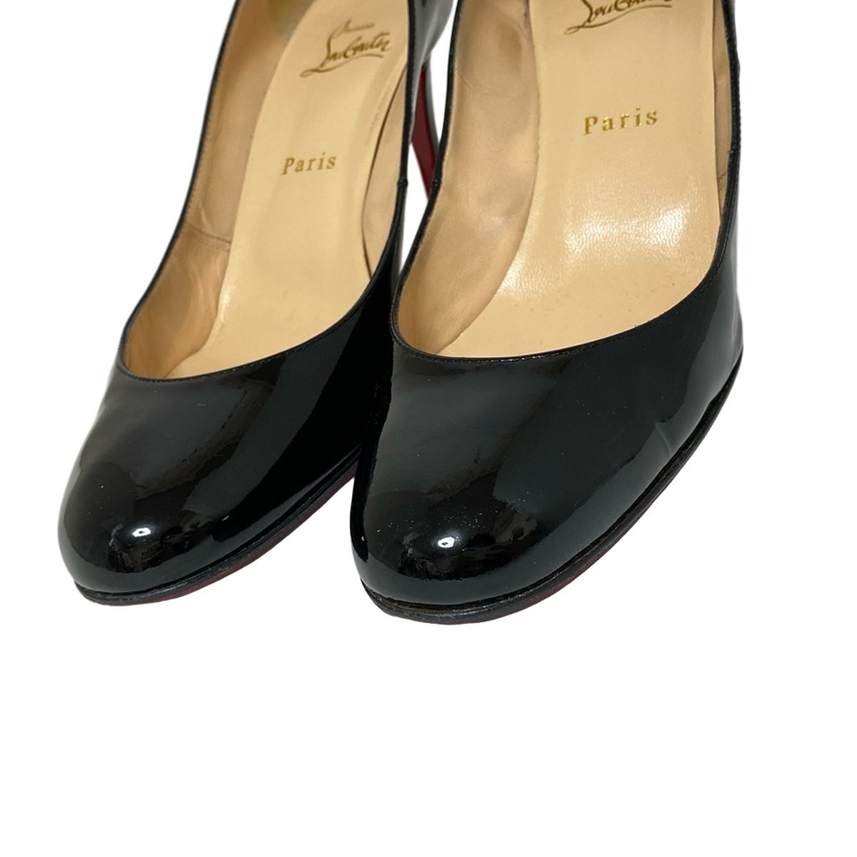  クリスチャンルブタン パンプス 381|2 レディース - 黒 アウトソール張替済 レザー ハイヒール パンプス パンプス