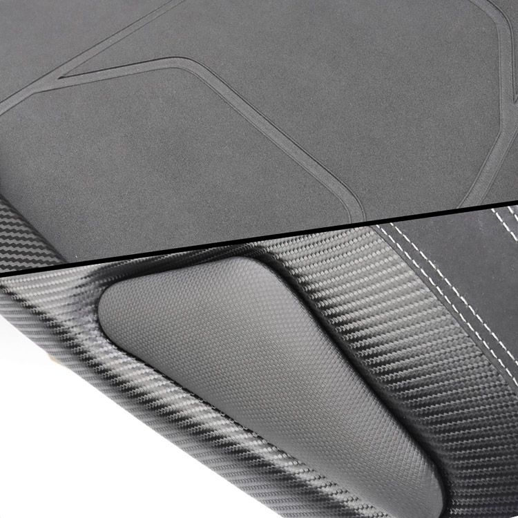 ホンダ対応 PCX125|150|160 JF81|JF84|KF30|JK05|JK06|KF47 用 カスタムシート完成品 ブラック＆カーボン調 2CM シート下げ BRIGHTFACE_UK