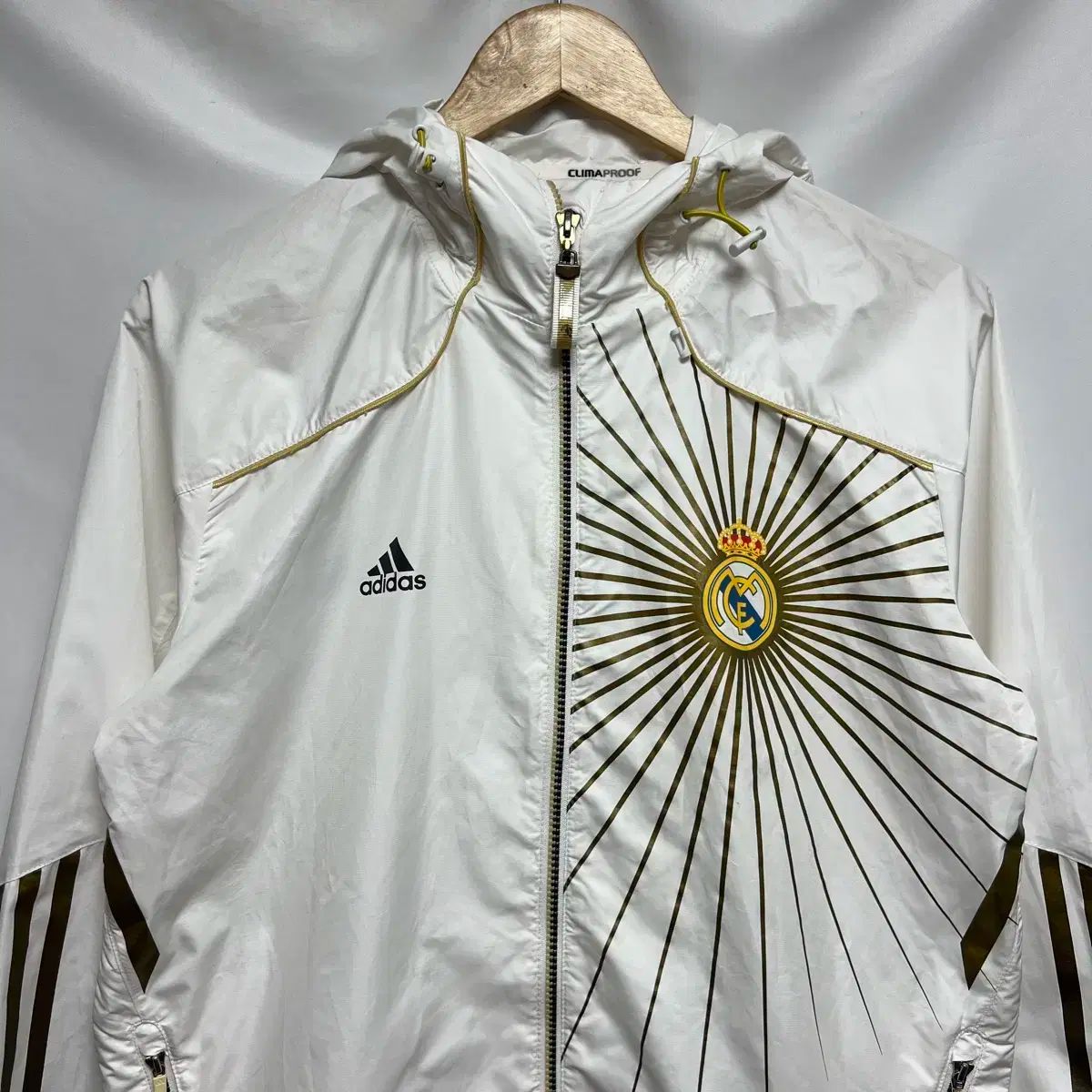 95 アディダス ルマドリード 10-11 白 トレーニング ウィンドブレーカー