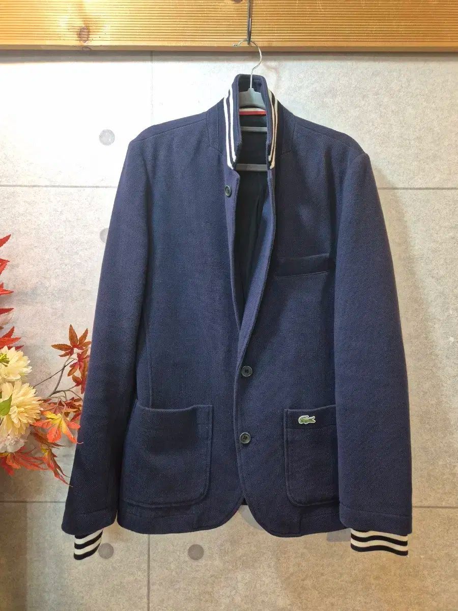 ラコステ メンズ コットン混 ジャケット