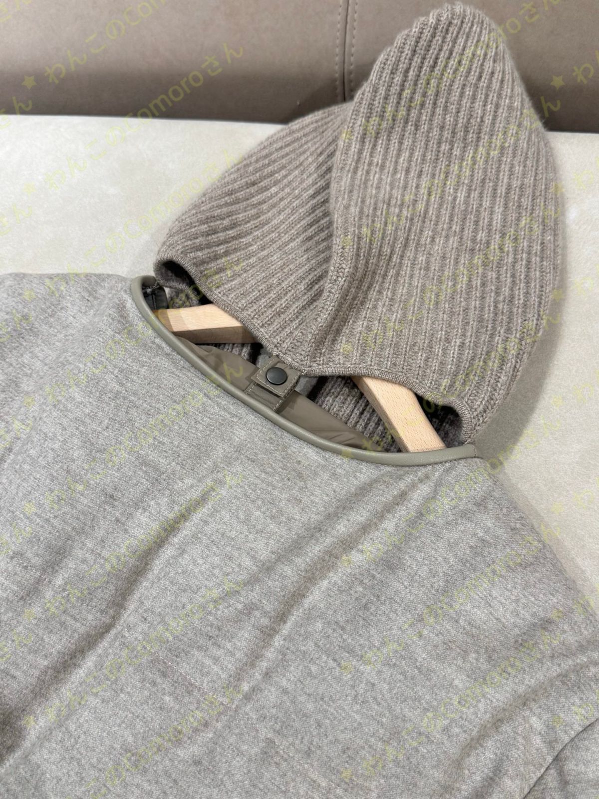 ウール混 ダウンジャケット