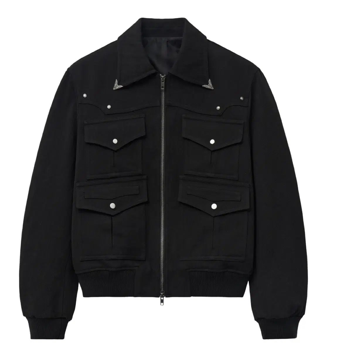 44 エルムード ポインター ヘリンボーン ウェスタン ブルゾン ジャケット