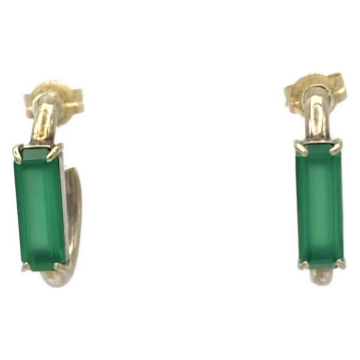 ete エテ ピアス - K18YG×シルバー×グリーン