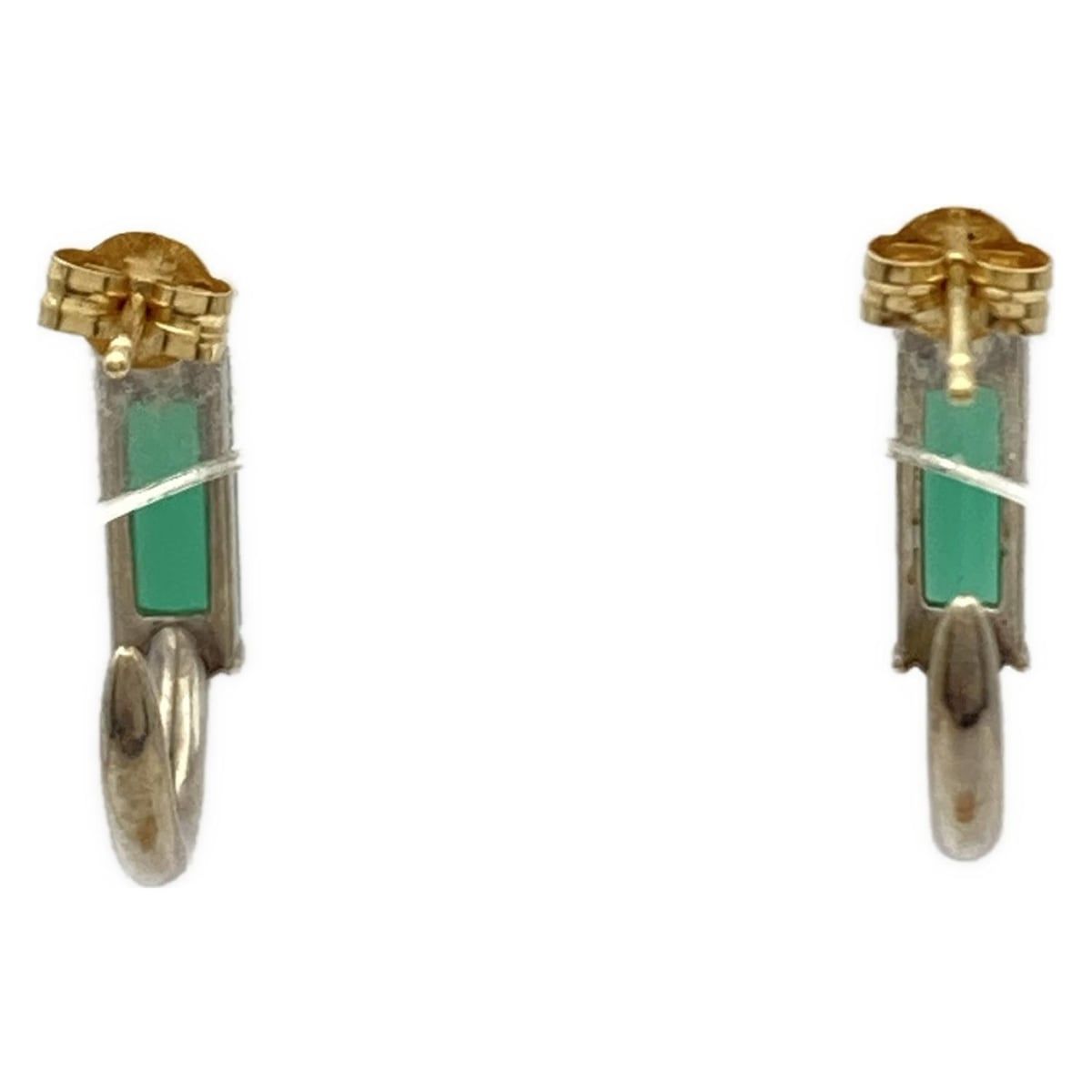 ete エテ ピアス - K18YG×シルバー×グリーン