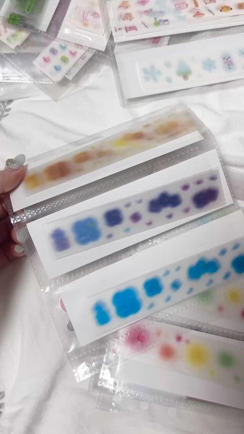 キスカット 96種バインダー 丸のままキスカット マスキングテープ ダイアリーデコ ステッカー