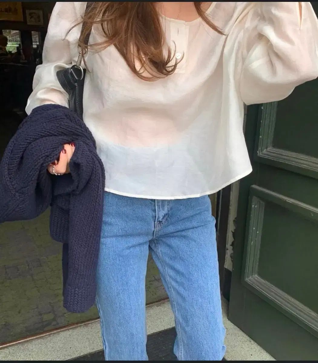 TANNAT ヘンリーネック ボタン ブラウス T T Henly neck button bl