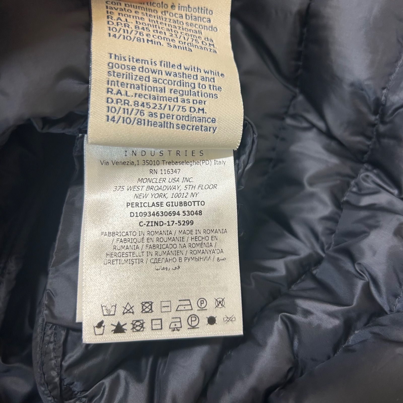 MONCLER モンクレールライトダウンジャケットネイビー2 GULLKHAN_COM