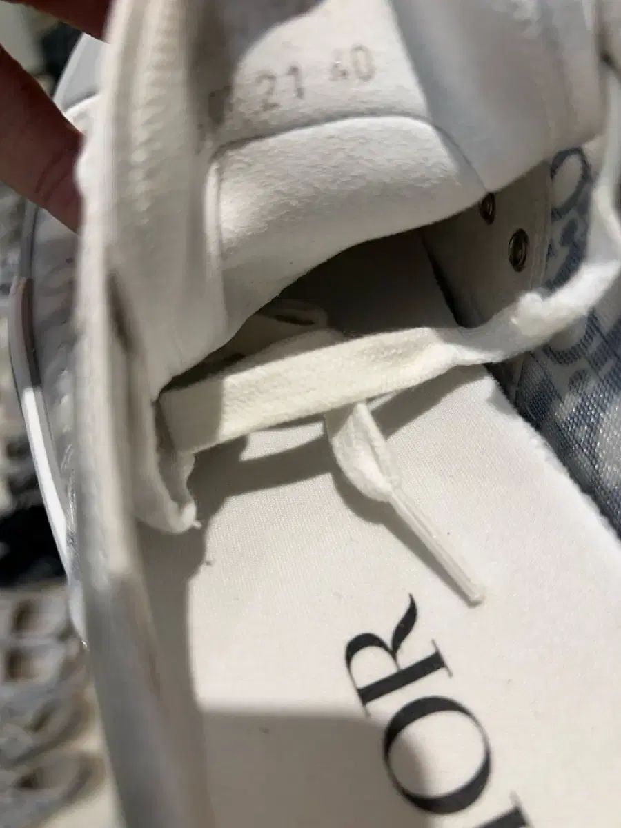 40 Dior B 23 オブリーク ブルー グレー メンズ スニーカー ほぼ