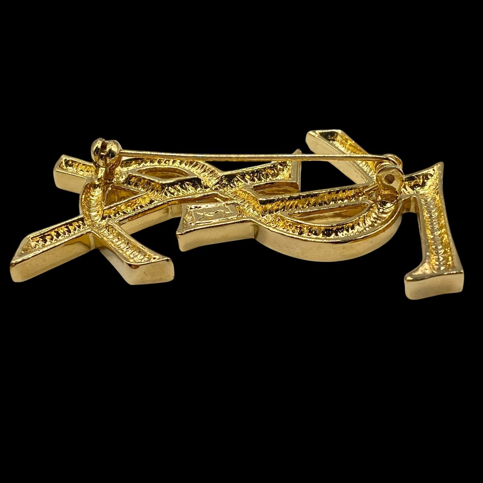 希少 Yves Saint Lauren イヴサンローラン YSL カサンドラ ロゴ