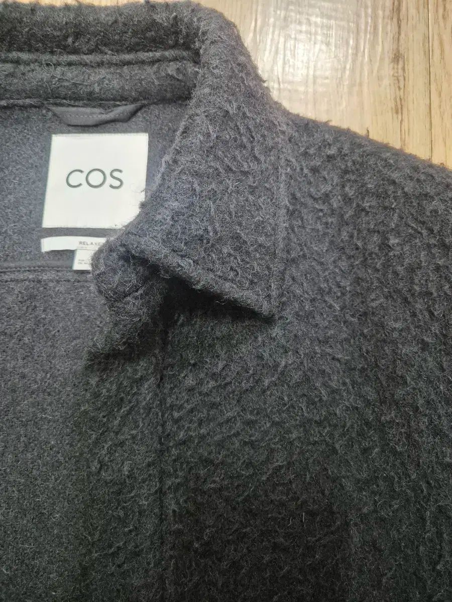 COS コス ブラック ウール ジャケット L