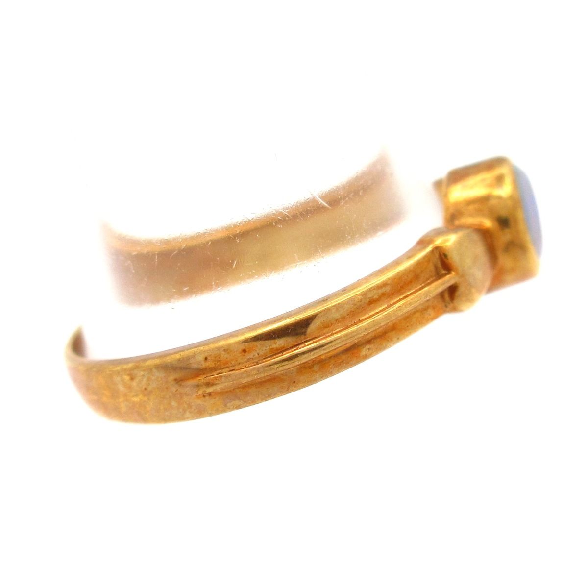 Unbranded ノーブランド リング K18×ブルー 総重量 2.0g