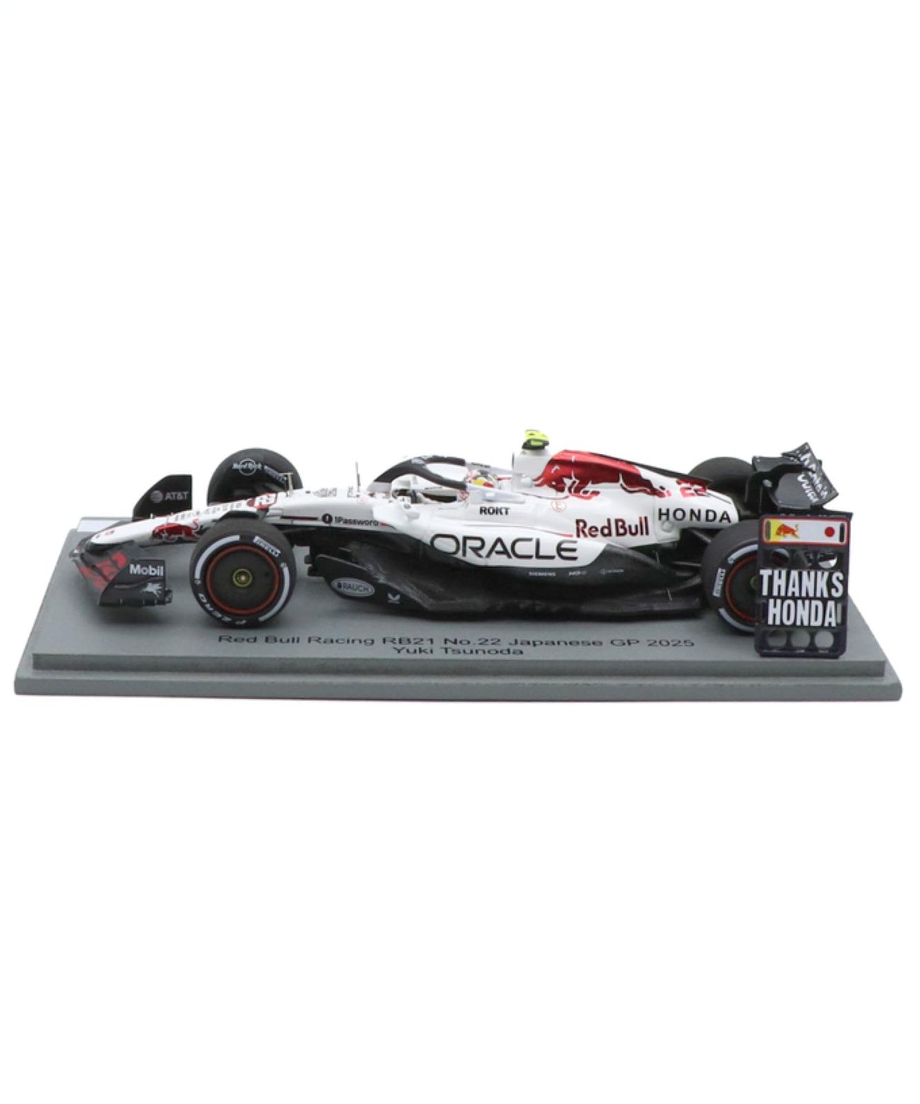 スパーク 1|43スケール オラクル レッドブル レーシング ホンダ RB21 角田裕毅 F1 日本GP ピットボード付属 ミニチュアモデルカー ユーロスポーツ| S9595