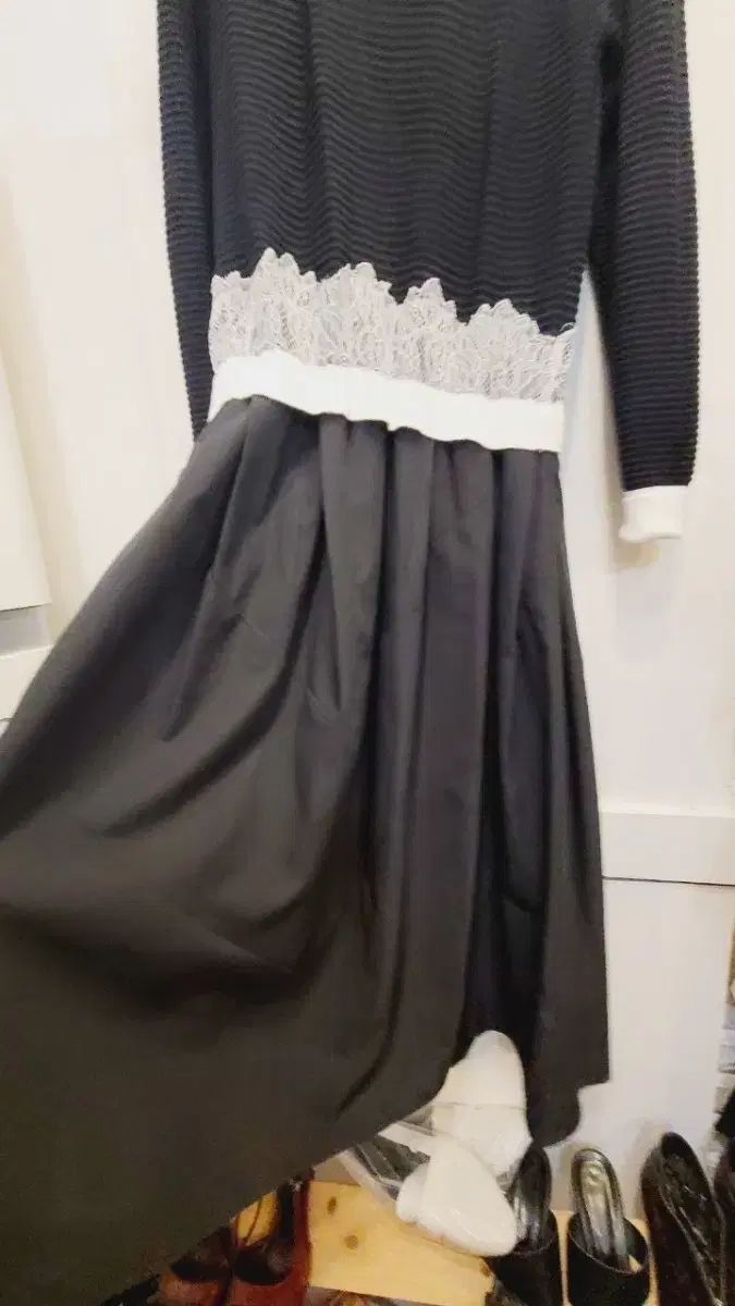 ecology レースニットワンピース