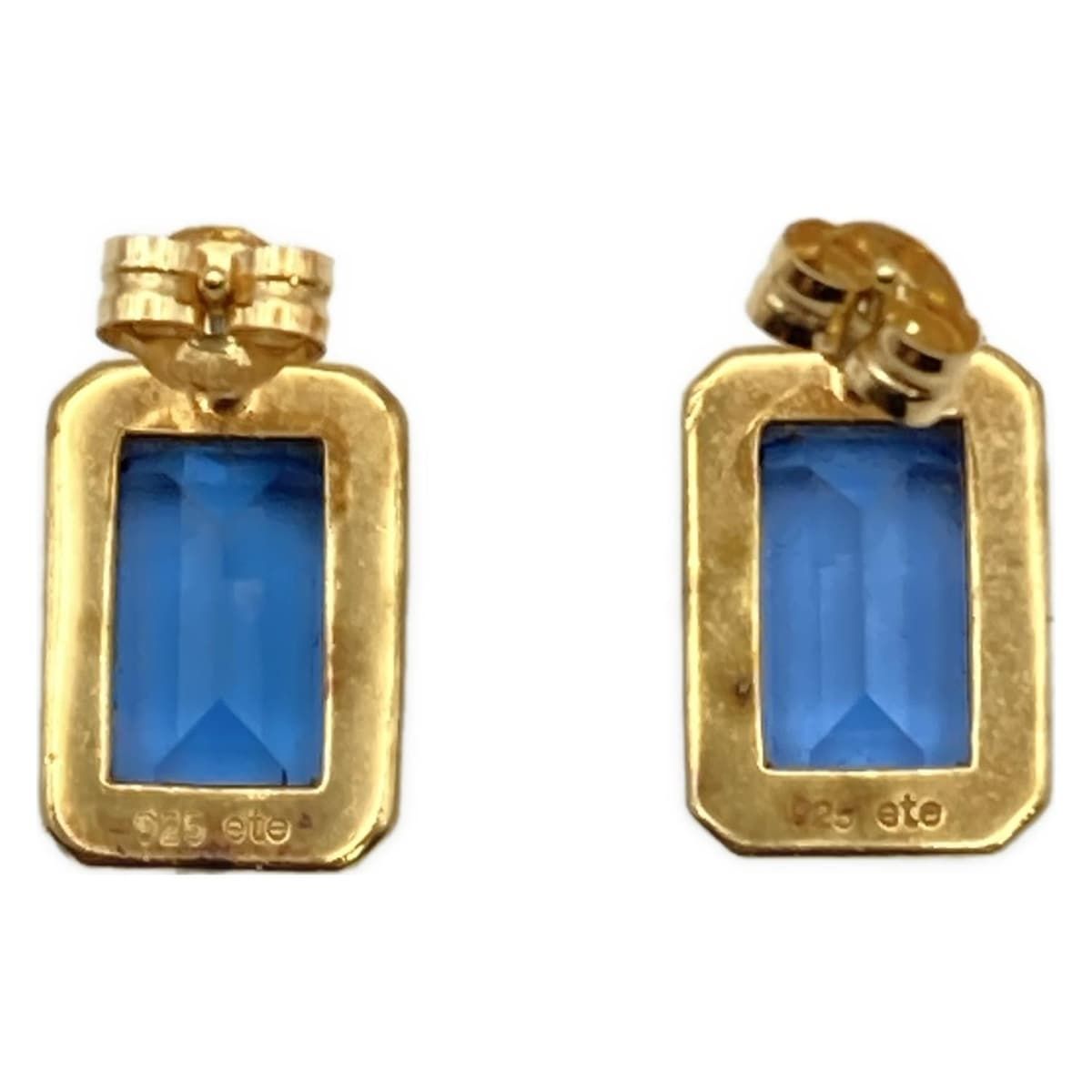 ete エテ ピアス - K18YG×ゴールド×ブルー