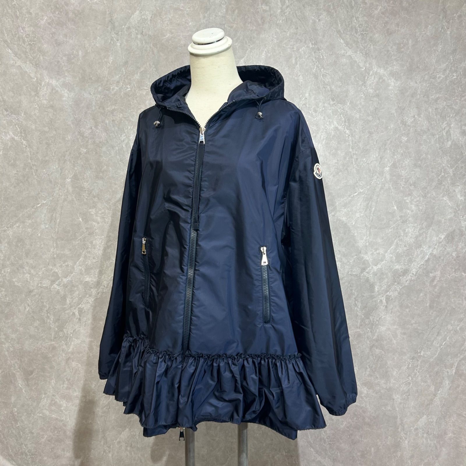 MONCLER モンクレールナイロンジャケットコートサルセルネイビー1