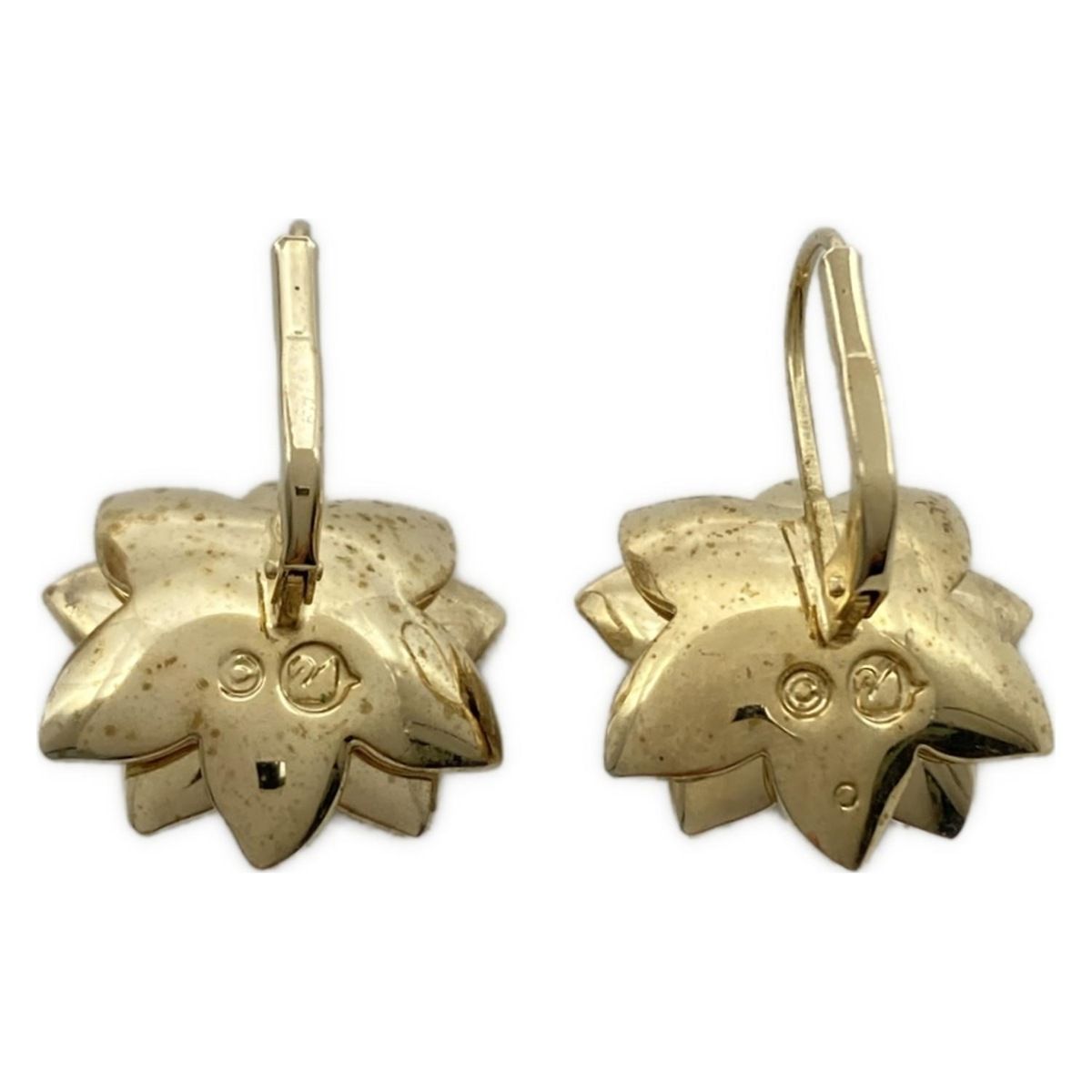 SWAROVSKI スワロフスキー ピアス - 白×ゴールド×ピンク フラワー 花