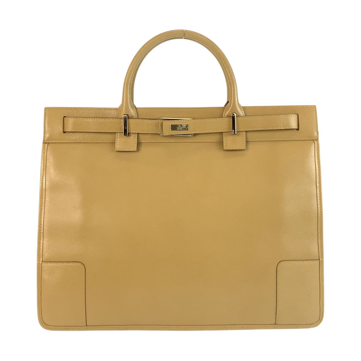 美品 GUCCI グッチ ベージュ ゴールド金具 レザー 002 1090 ビジネス
