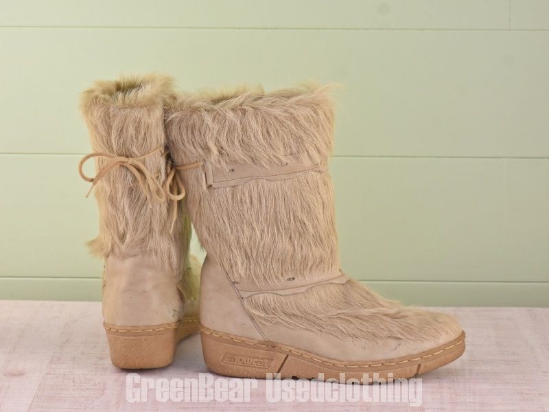 D 073 ビンテージ Snow CAT エスキモーブーツ レディース 6 24 cm