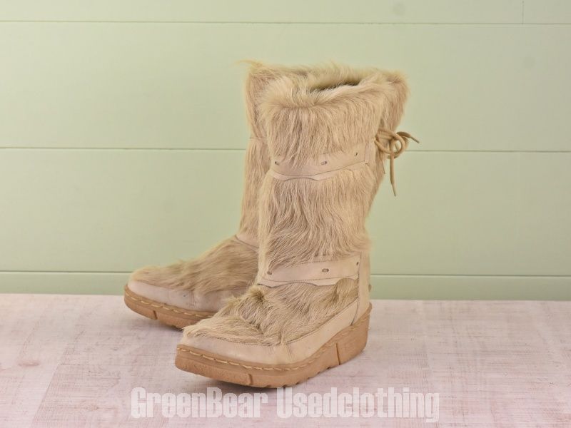 D073 ビンテージ Snow CAT エスキモーブーツ レディース 6 24cm