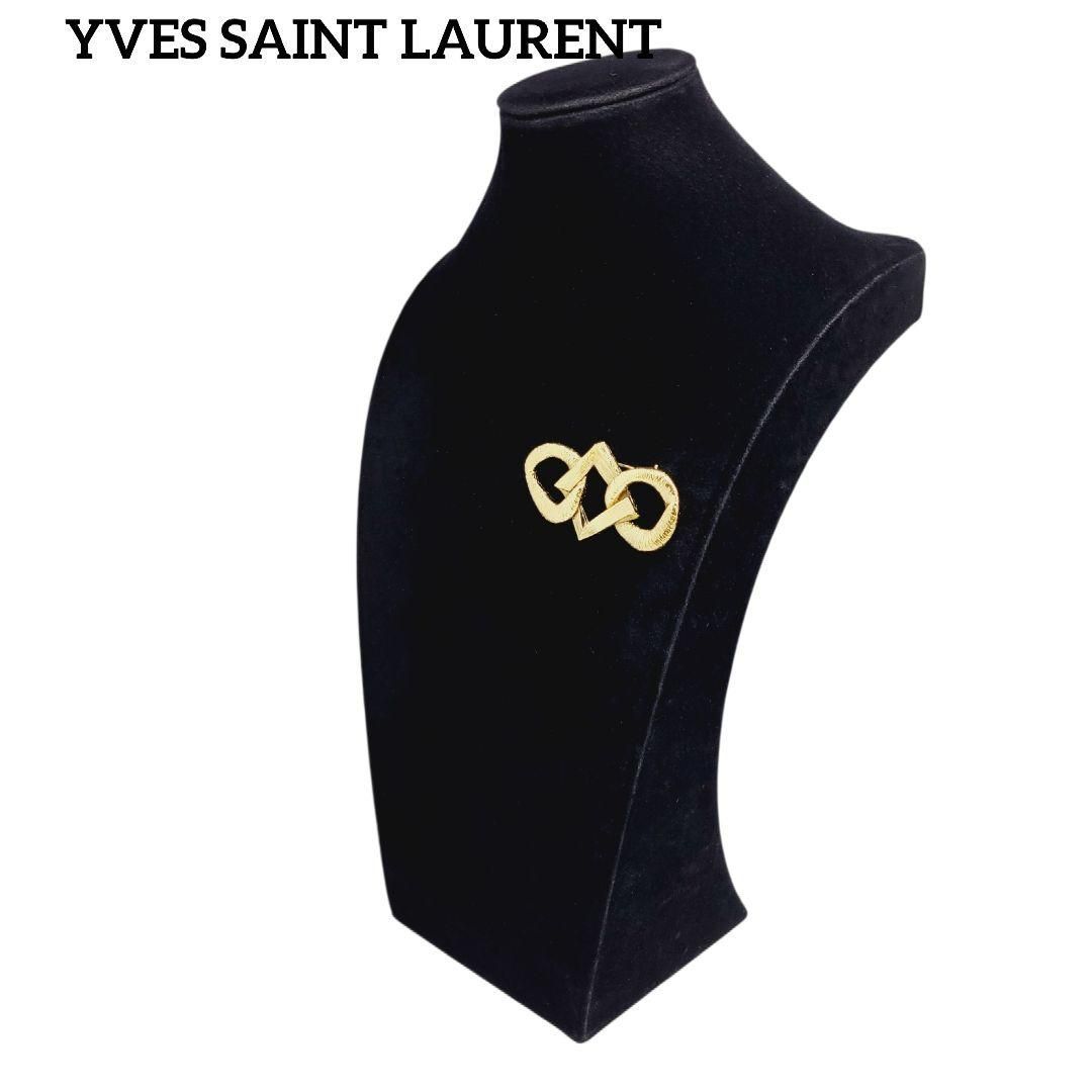 YVES SAINT LAURENT ブローチ ○ ゴールド