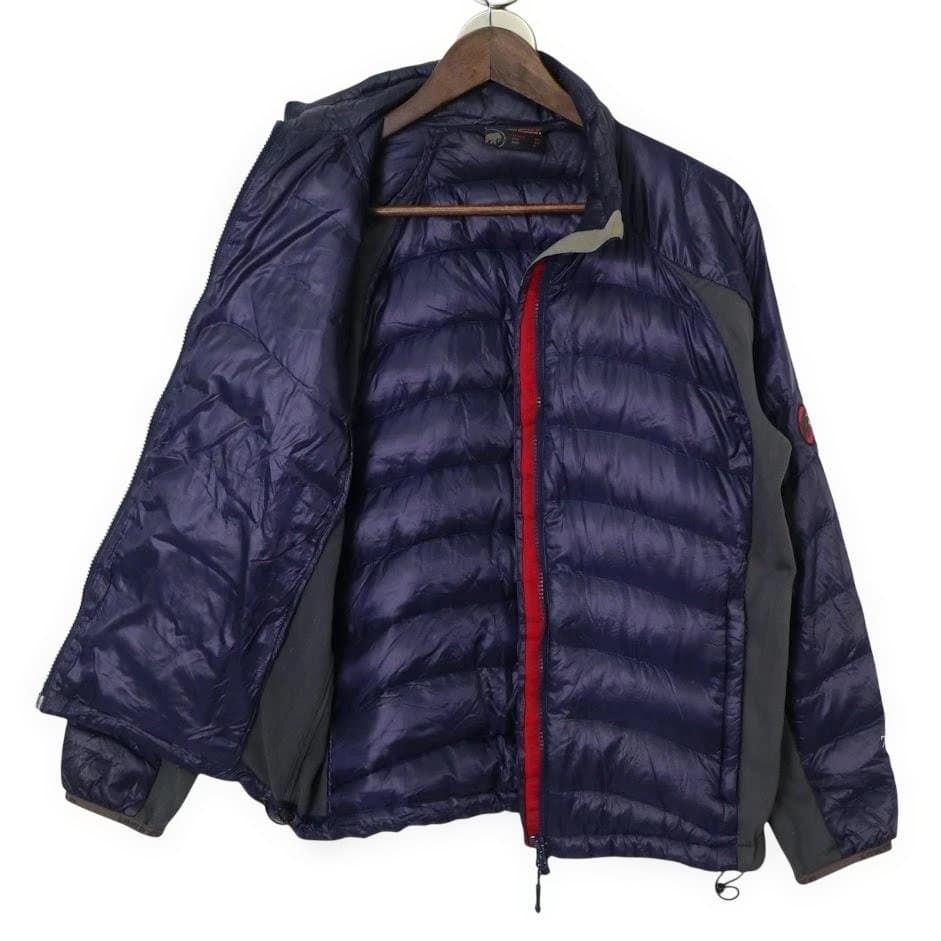 MAMMUT マムート グラビティ ハイブリッド ダウンジャケット 紺 S メンズ 登山 トレッキング アウトドア パープル 750 FP フェザー