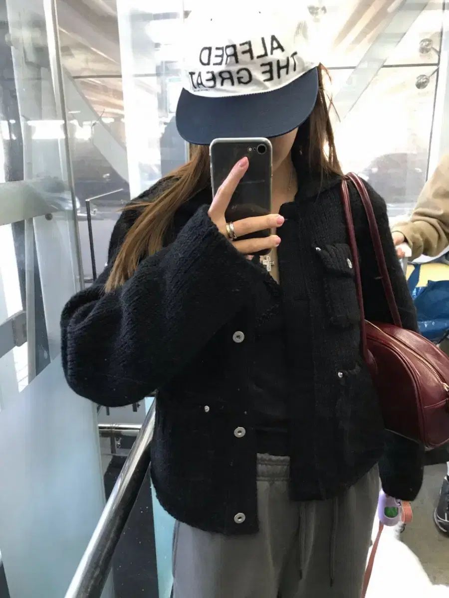 ドメタグ タイカン ウールカーディガン ブラック