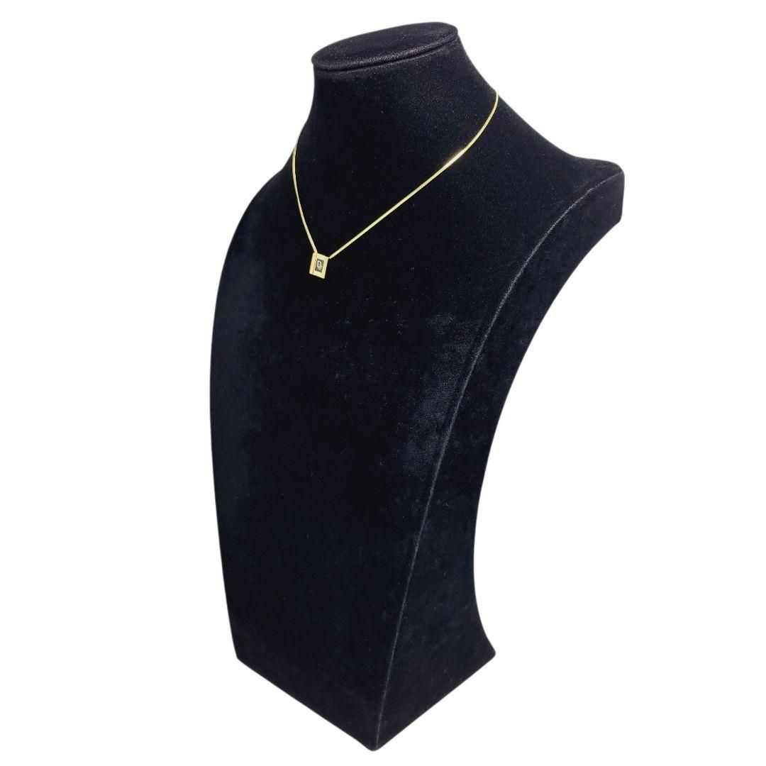 Christian Dior ネックレス トロッター スクエア ゴールドブラック