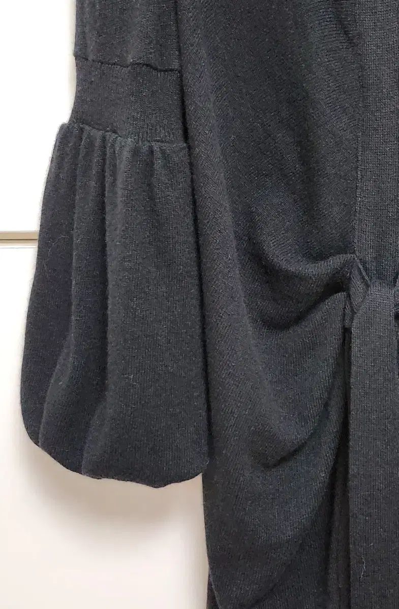 ウールニット ワンピース55|ブラック