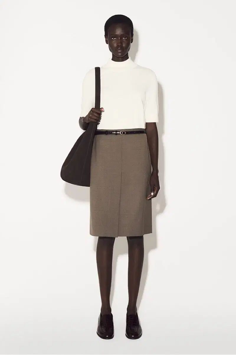 COS ウール ミディスカート 34