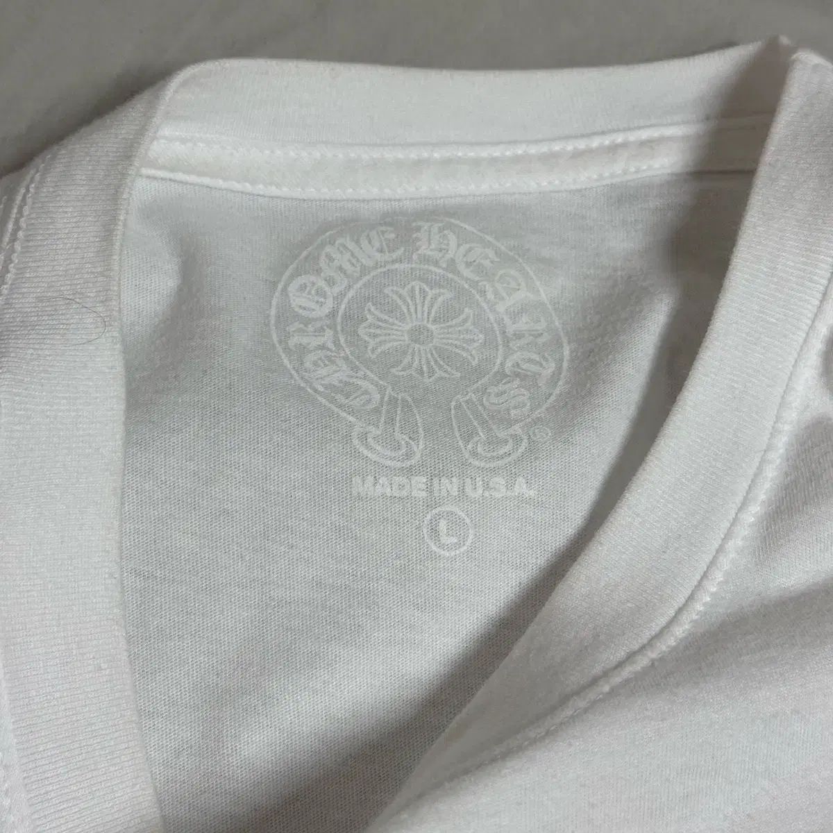 クロムハーツ ホースシュー ロングスリーブ 白 L KARIMZIABAT_FR