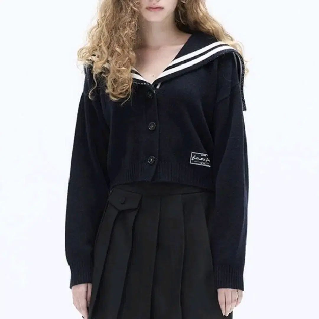 M 迷バイ理解キム ウール カシミア セーラー カラ カーディガン