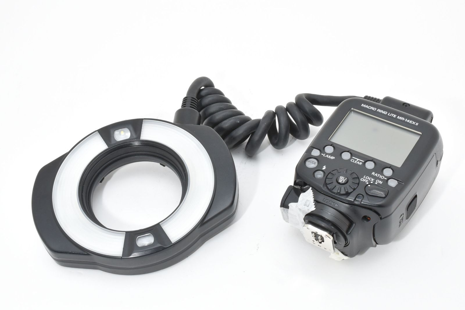 ジャンク 通電 発光OK! Canon キヤノン MR-14EX II マクロリングライト 01251104